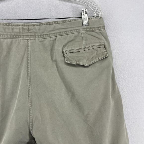 POLO RALPH LAUREN Shorts Mens 35 Military 8" Double Pleat Chino Belted Made USA - Picture 5 of 14